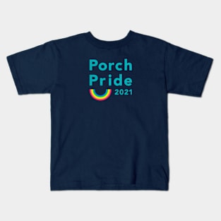 Porch Pride 2021 - Teal Logo Kids T-Shirt